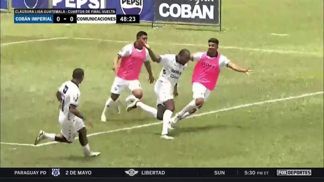 Gol, Cobán Imperial 0-1 Comunicaciones: Liga Nacional de Guatemala