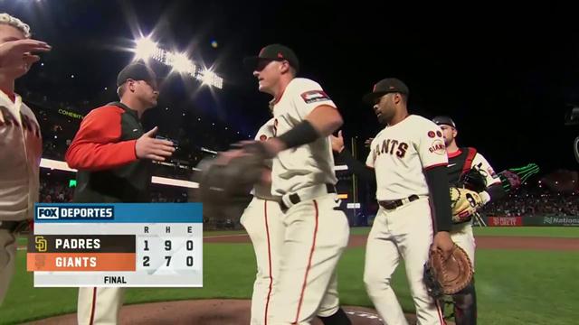 Resumen, Padres 1-2 Giants: MLB
