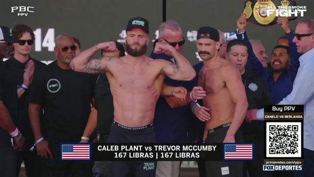 Pesaje, Caleb Plant vs Trevor McCumby: Boxeo