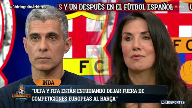 La UEFA puede deliberadamente excluir al Barcelona de la Champions: El Chiringuito