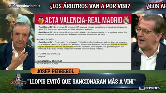 Vinícius y su expulsión, ¿fue justa para empezar?: El Chiringuito