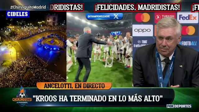 “Esta plantilla me deja muy satisfecho” Carlo Ancelotti: El Chiringuito