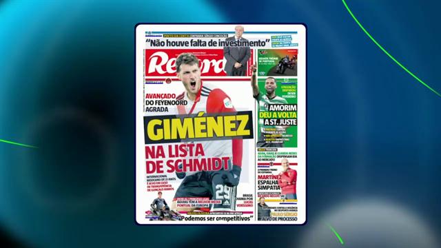 Santi Giménez aparece en portadas en Portugal: Punto Final