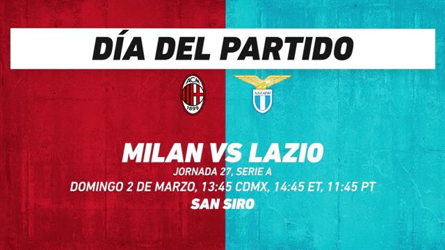 Milan vs Lazio, frente a frente: Serie A