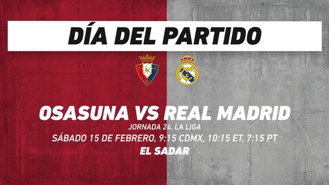 Osasuna vs Real Madrid frente a frente: LaLiga