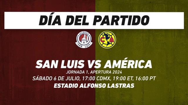 San Luis vs América, frente a frente: Liga MX