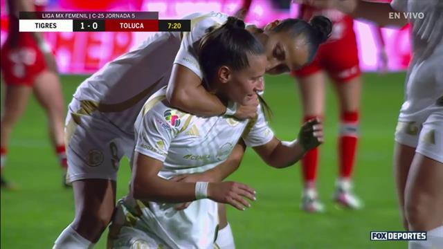 Gol, Tigres 1-0 Toluca: Liga MX Femenil