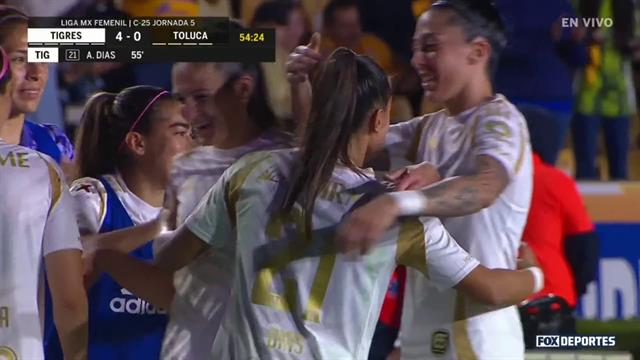 Gol, Tigres 4-0 Toluca: Liga MX Femenil