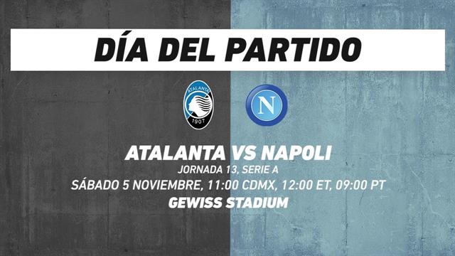Atalanta vs Napoli, frente a frente: Serie A