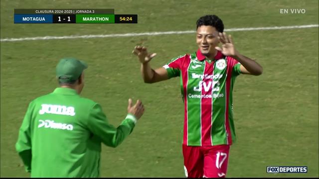 Gol, Motagua 1-1 Marathón: Liga de Honduras