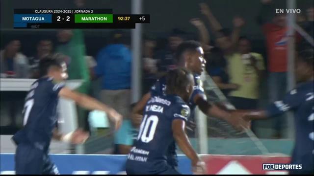 Gol, Motagua 2-2 Marathón: Liga de Honduras