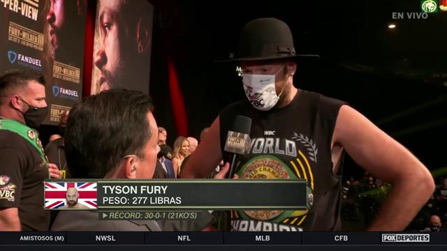 Tyson Fury se quejó de Deontay Wilder: PBC
