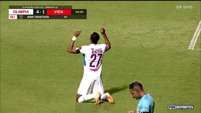 Gol, Olimpia 4-1 Vida: Liga Nacional de Honduras