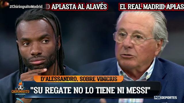 “El regate de Vinícius no lo tiene ni Lionel Messi”, contundente Jorge D'Alessandro: El Chiringuito
