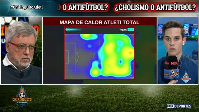 El mapa de calor de Atlético de Madrid ante Manchester City: El Chiringuito