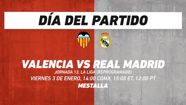 Valencia vs Real Madrid, frente a frente: LaLiga