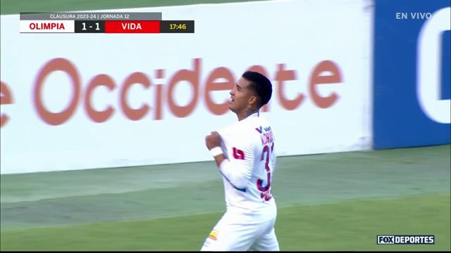 Gol, Olimpia 2-1 Vida: Liga Nacional de Honduras