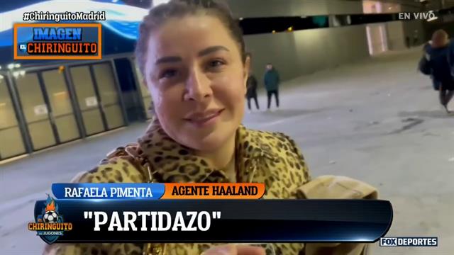 Rafaela Pimenta habló sobre Erling Haaland al salir del Bernabéu: El Chiringuito