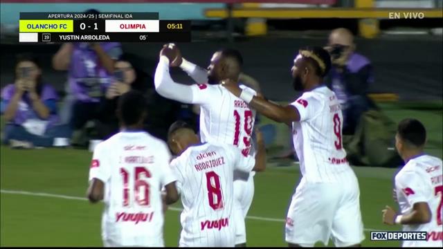 Gol, Olancho FC 0-1 Olimpia : Liga de Honduras