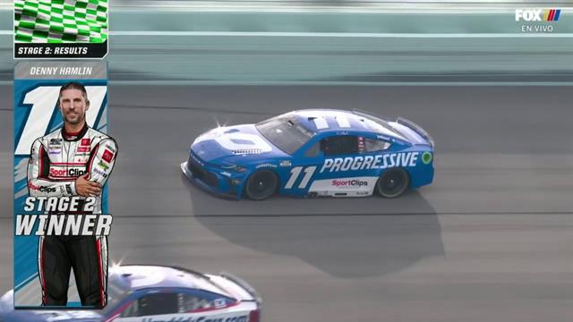 Denny Hamlin se lleva la segunda etapa en Miami Raceway: NASCAR