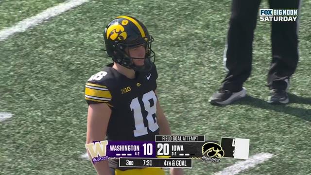 Field Goal, Iowa Hawkeyes 23-10 Washington Huskies: College Football