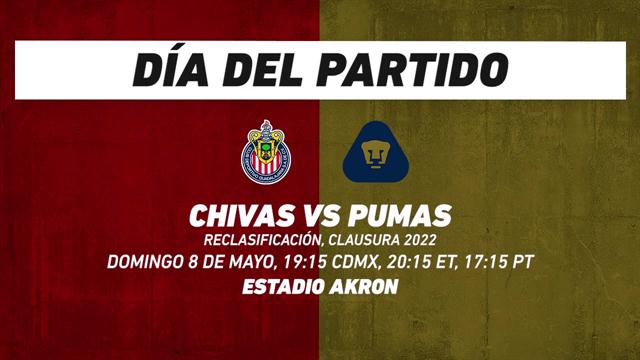 Chivas vs Pumas, frente a frente: Liga MX