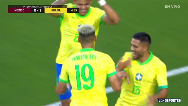 Gol, México 0-1 Brasil: Futbol
