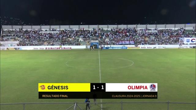 Resumen, Génesis 1-1 Olimpia: Liga de Honduras