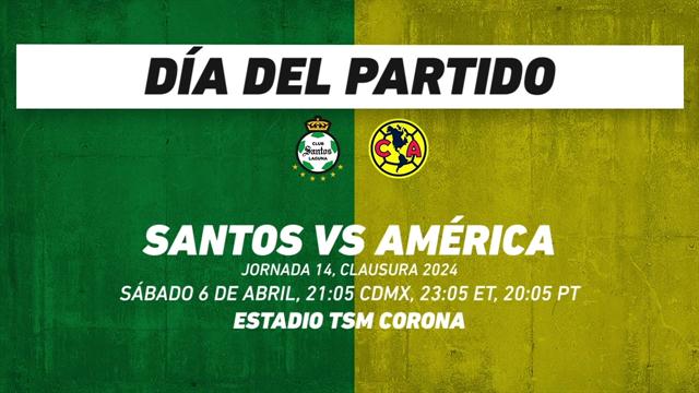 Santos vs América, frente a frente: Liga MX