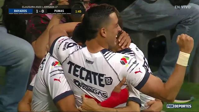Gol, Rayados 1-0 Pumas: Liga MX
