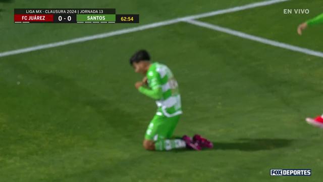 Gol, FC Juárez 0-1 Santos: Liga MX