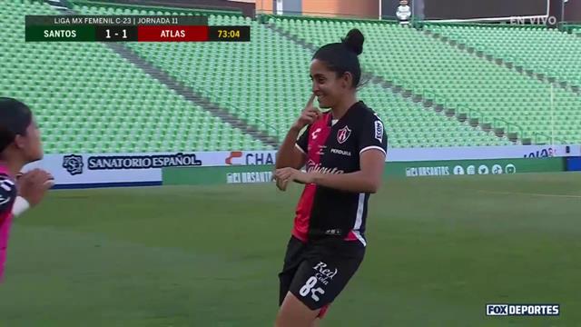 Gol, Santos 1-1 Atlas: Liga MX Femenil