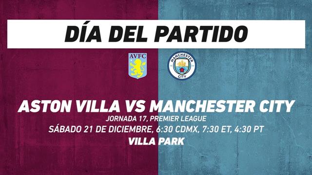 Aston Villa vs Manchester City, frente a frente: Premier League