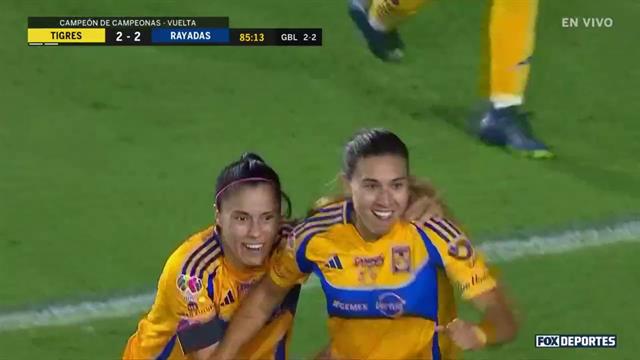Gol, Tigres 3 - 2 Rayadas: Liga MX Femenil