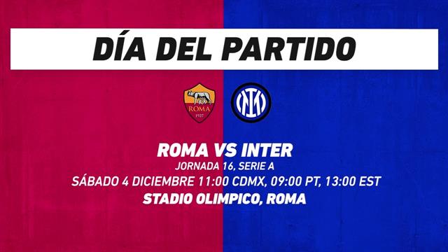Roma vs Inter, frente a frente: Serie A
