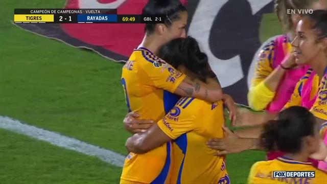 Gol, Tigres 2 - 1 Rayadas: Liga MX Femenil