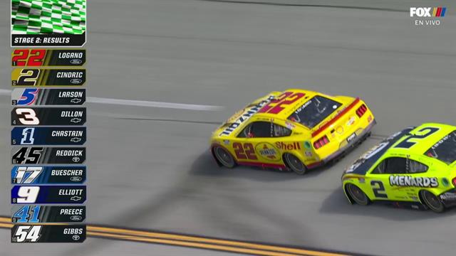 Joey Logano gana la segunda etapa: NASCAR