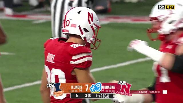 Field Goal, Illinois 7-3 Nebraska: College Football