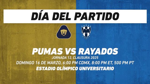 Pumas vs Rayados, frente a frente: Liga MX