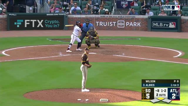Carrera, Padres 5-3 Braves: MLB