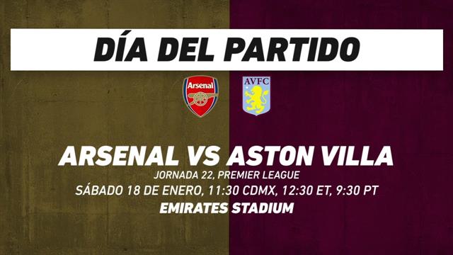 Arsenal vs Aston Villa, frente a frente: Premier League