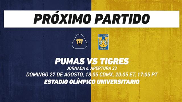 Pumas vs Tigres: Liga MX