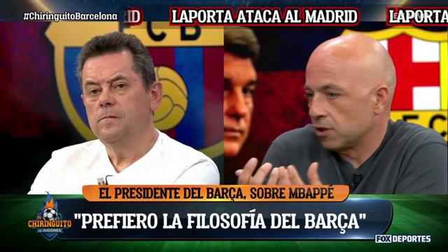 "Prefiero la filosofía del Barça" Joan Laporta: El Chiringuito
