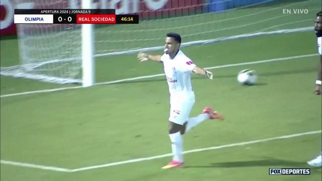 Gol, Olimpia 1-0 Real Sociedad: Liga Nacional de Honduras