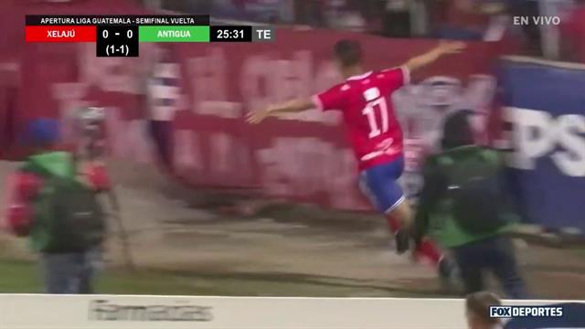 Gol, Xelajú MC 1-0 Antigua GFC: Liga de Guatemala