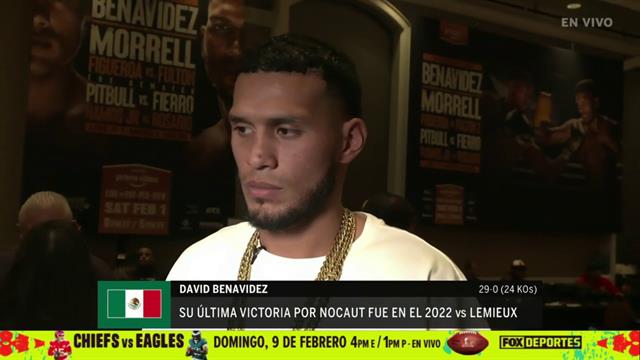 "Ya le quería pergar ahí", David Benavídez previo a la pelea: Boxeo