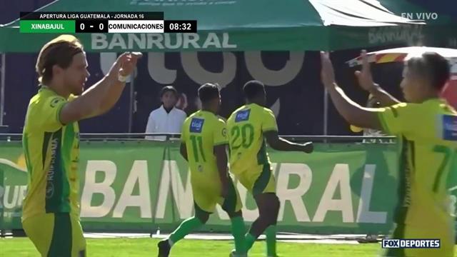 Gol, Xinabajul Huehue 1-0 Comunicaciones: Liga de Guatemala