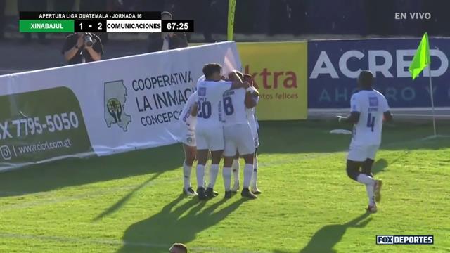 Gol, Xinabajul Huehue 1-2 Comunicaciones: Liga de Guatemala