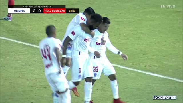 Gol, Olimpia 2-0 Real Sociedad: Liga Nacional de Honduras