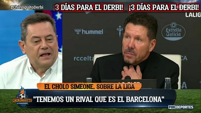 Hay que respetar al Real Madrid. Las declaraciones de Simeone: El Chiringuito